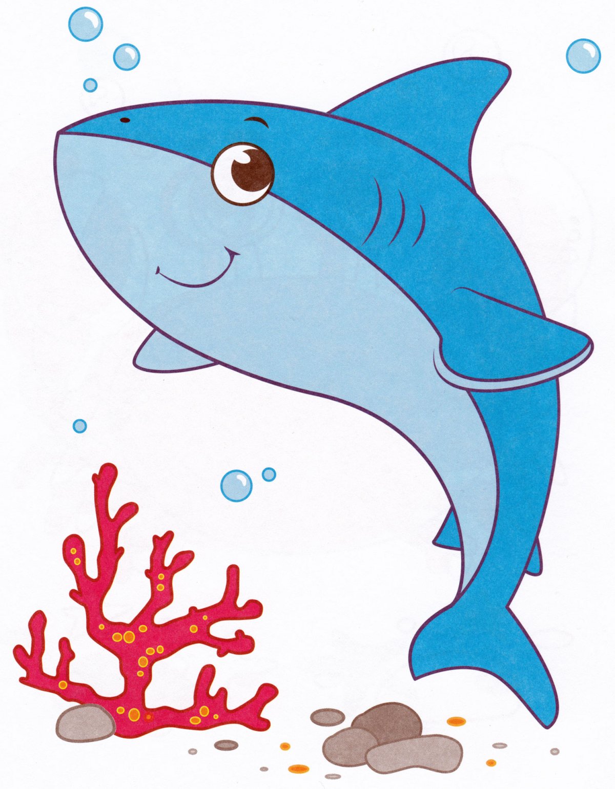 Акула рисунок для детей