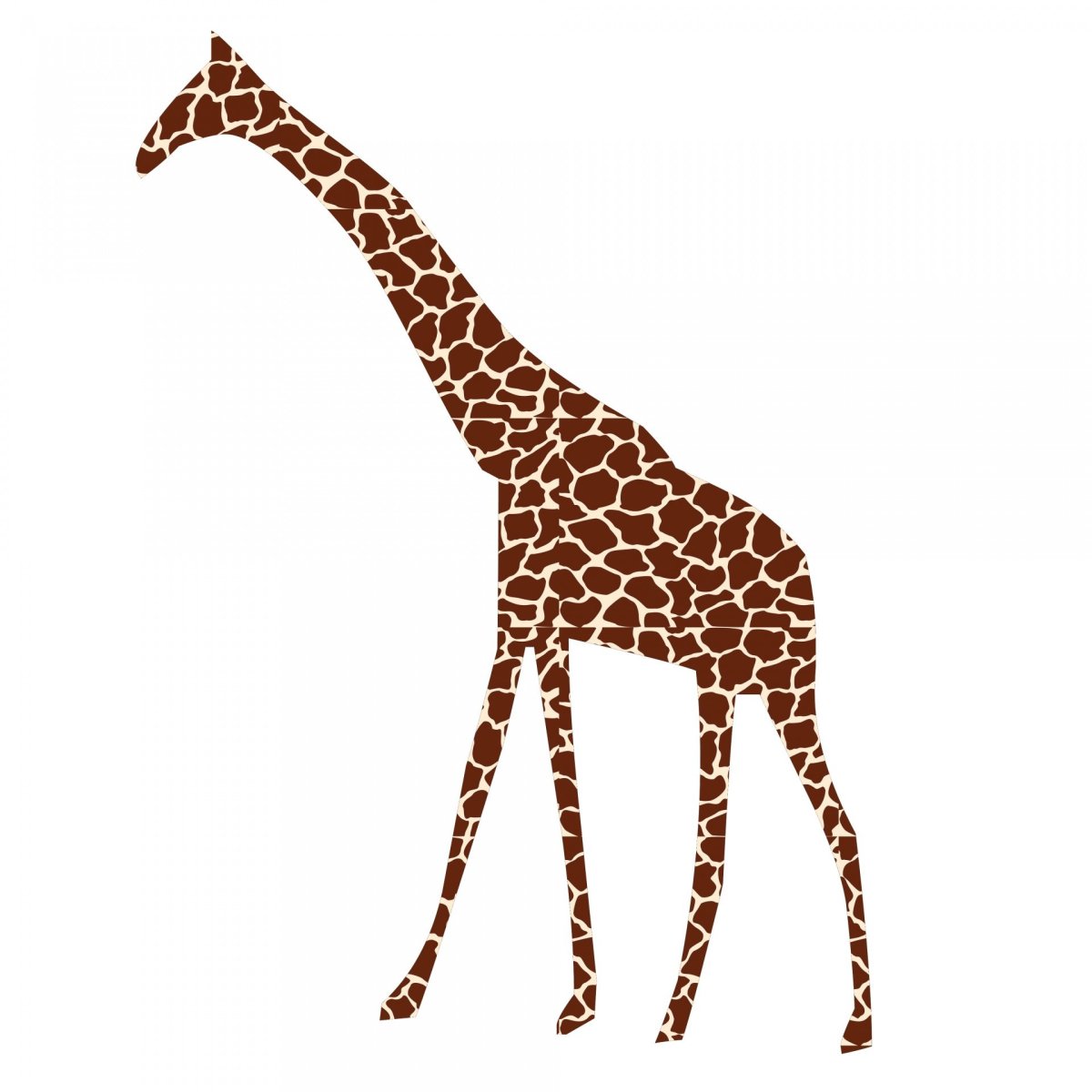 Жираф на прозрачном фоне