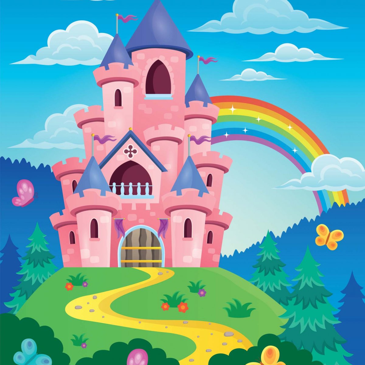 Красивый детский замок