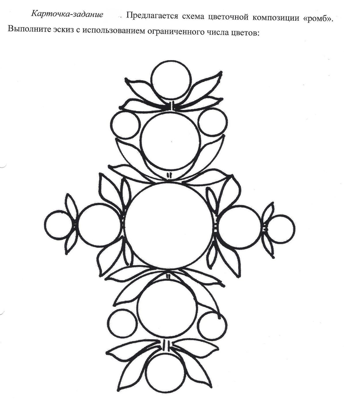 Городецкая роспись теневка