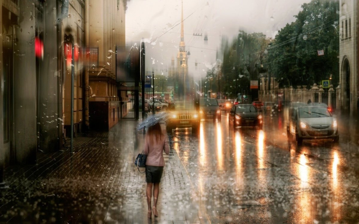 Дождь в городе
