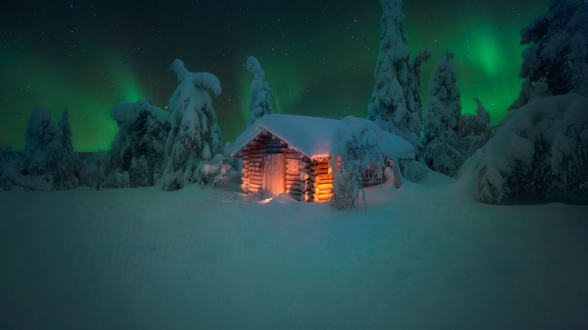 Избушка зимой