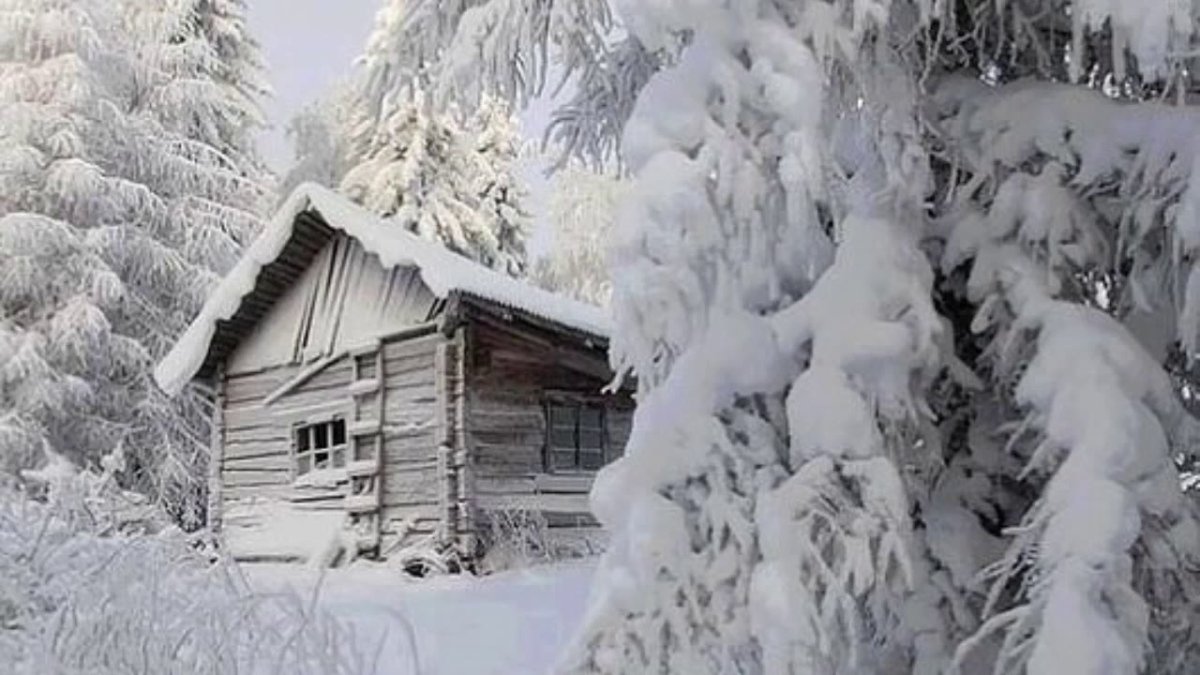 Зима избушка