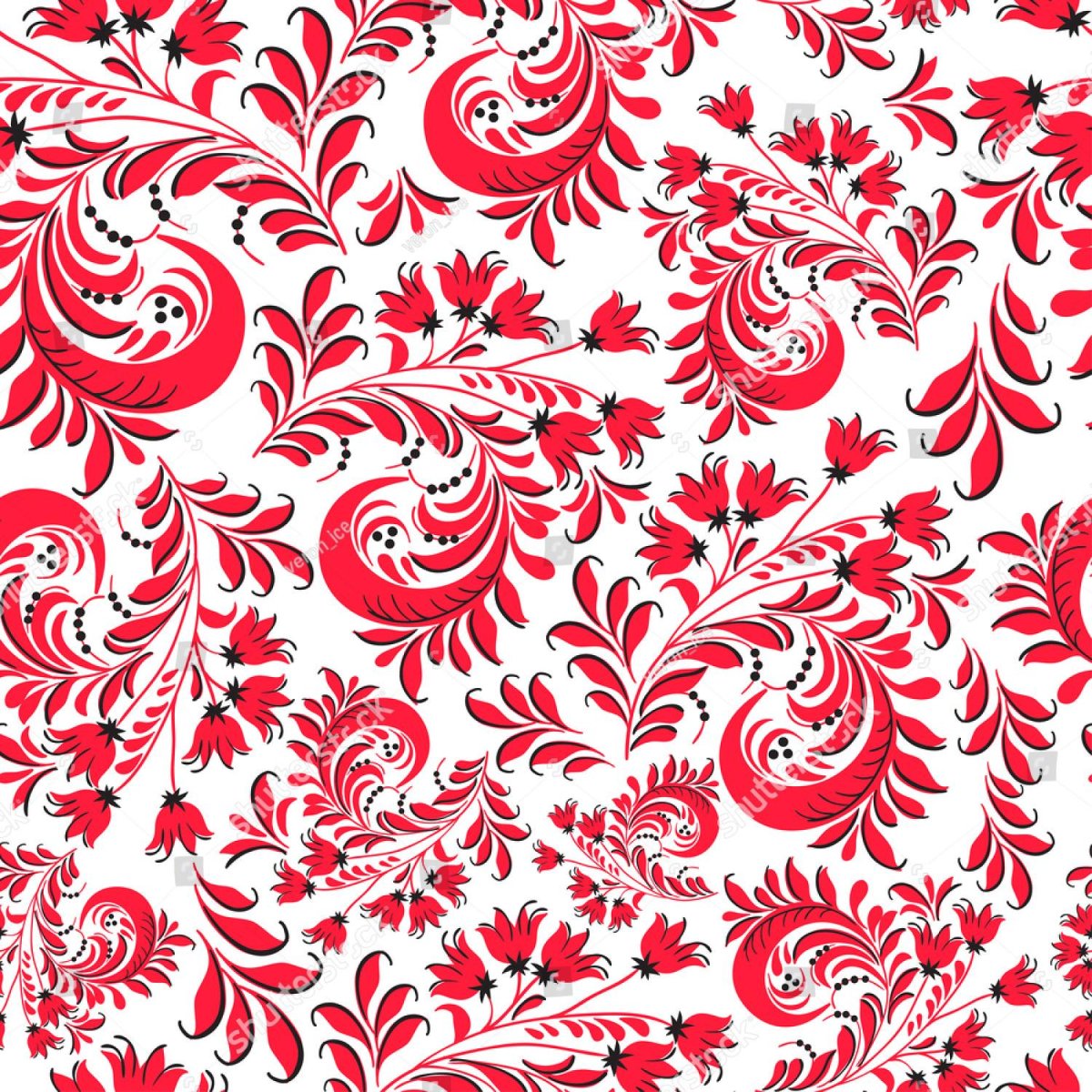 Орнамент на Красном в русском стиле