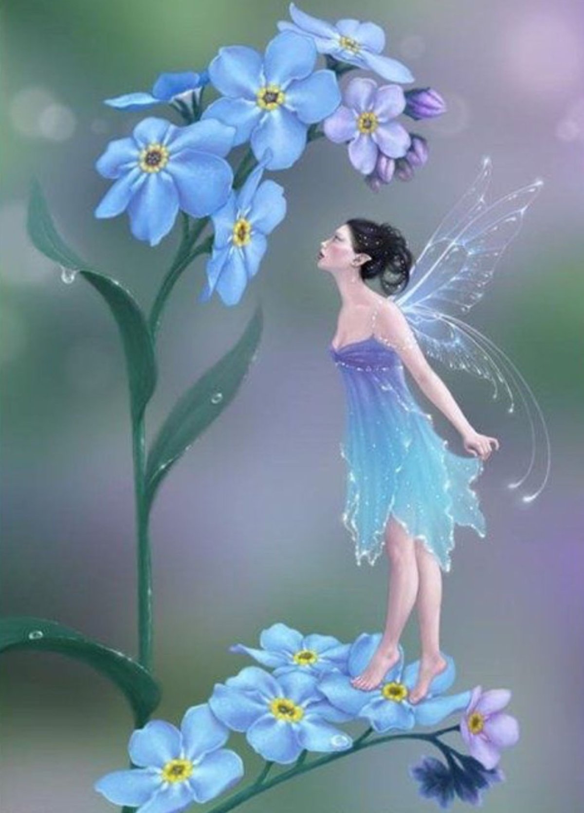 Фея в цветах