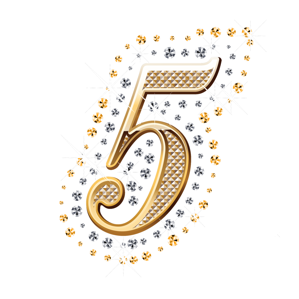 Красивые юбилейные цифры