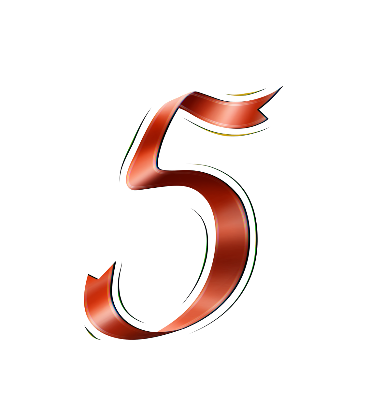 Пятёрка в виде ленты