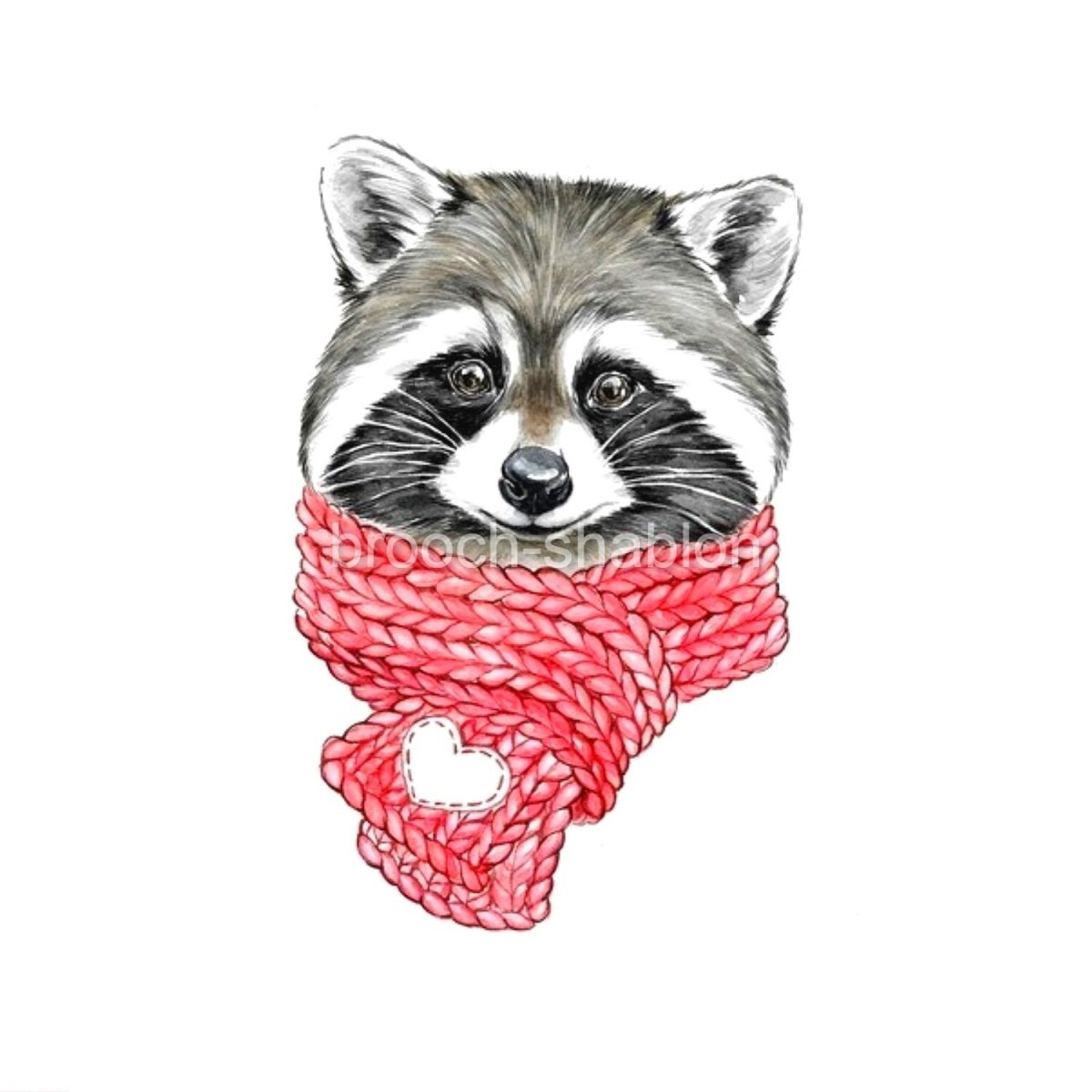 Постер енот