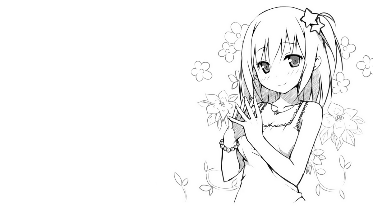 Поза аниме с прической