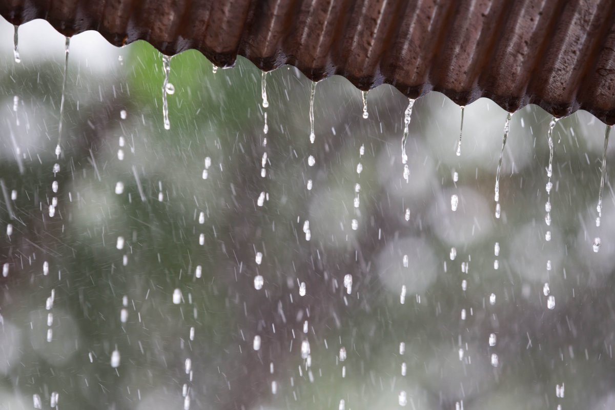 Дождик по крыше