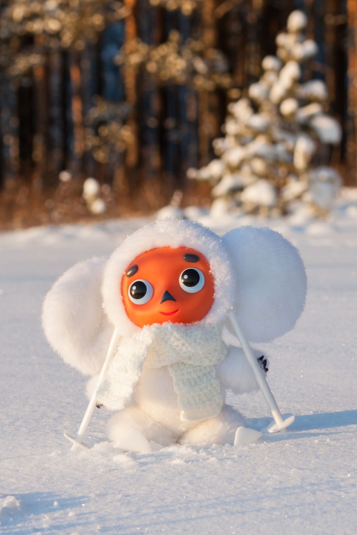 Чебурашка зимой