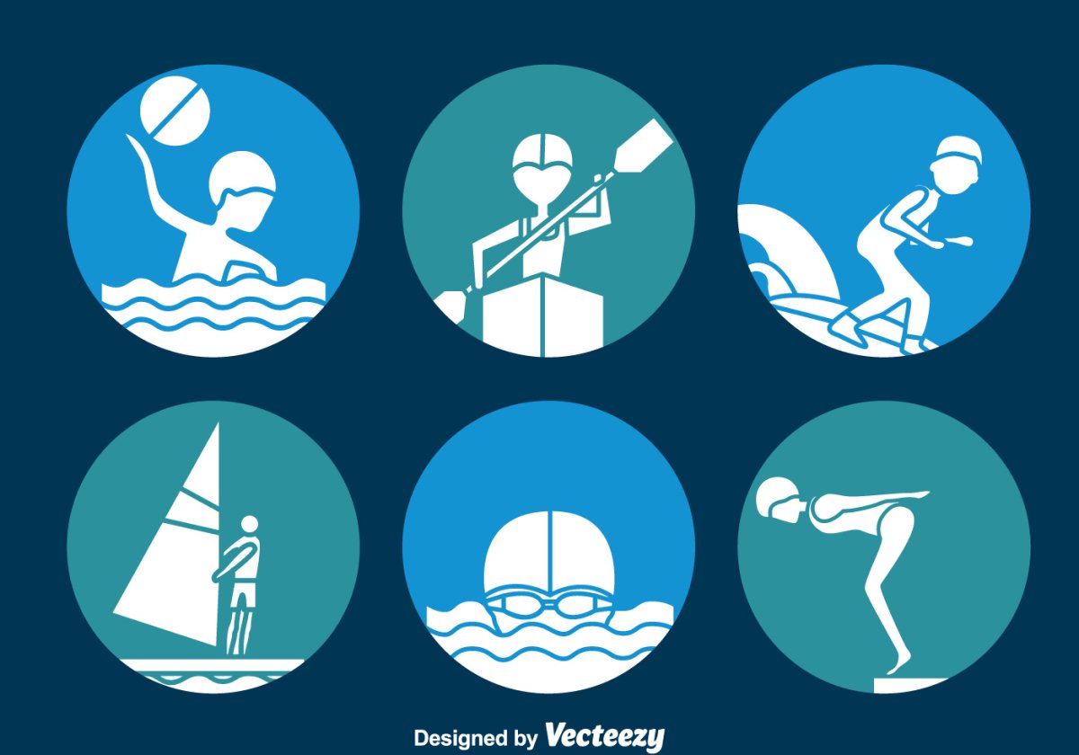 Водные развлечения рисунок