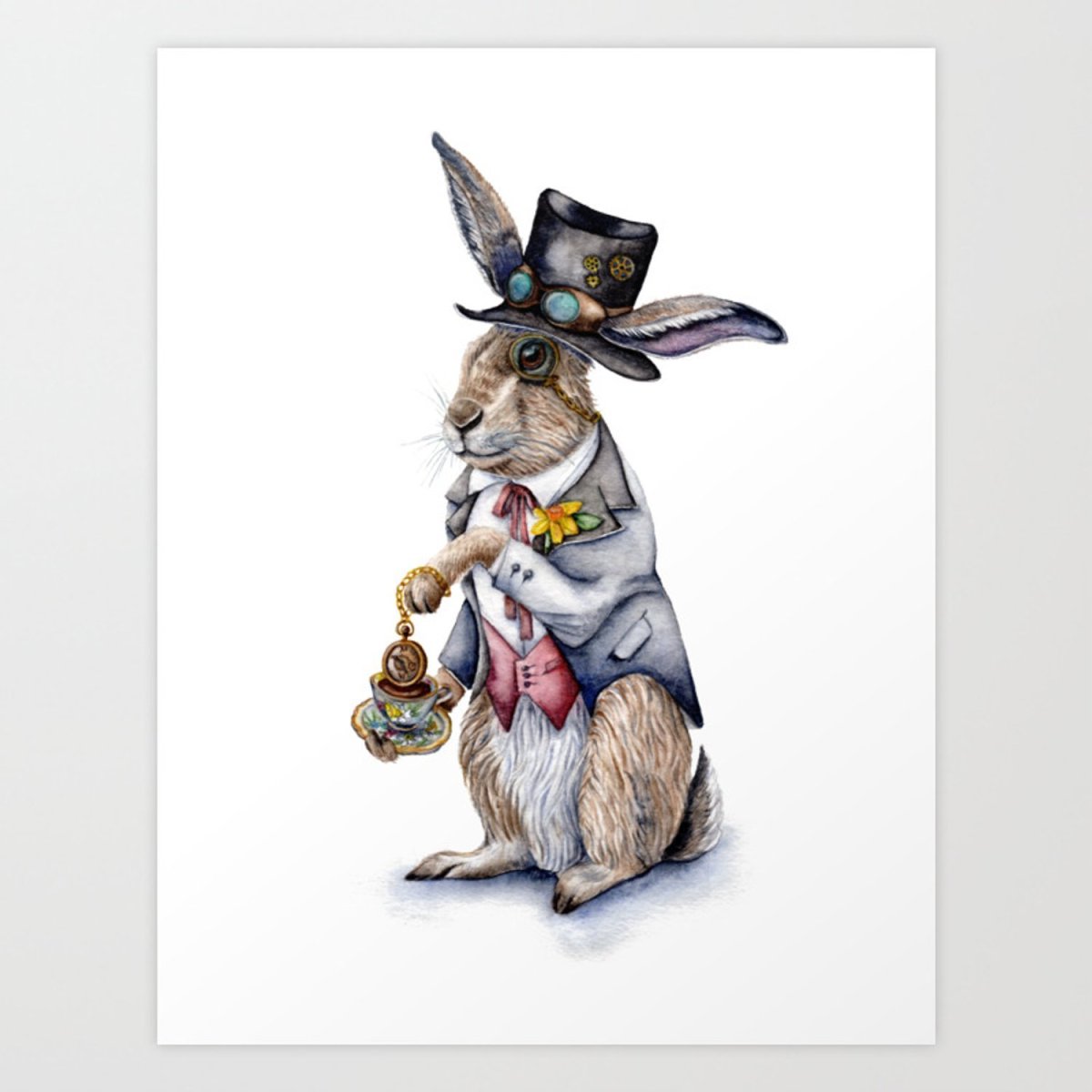 Белый кролик Алиса в стране чудес