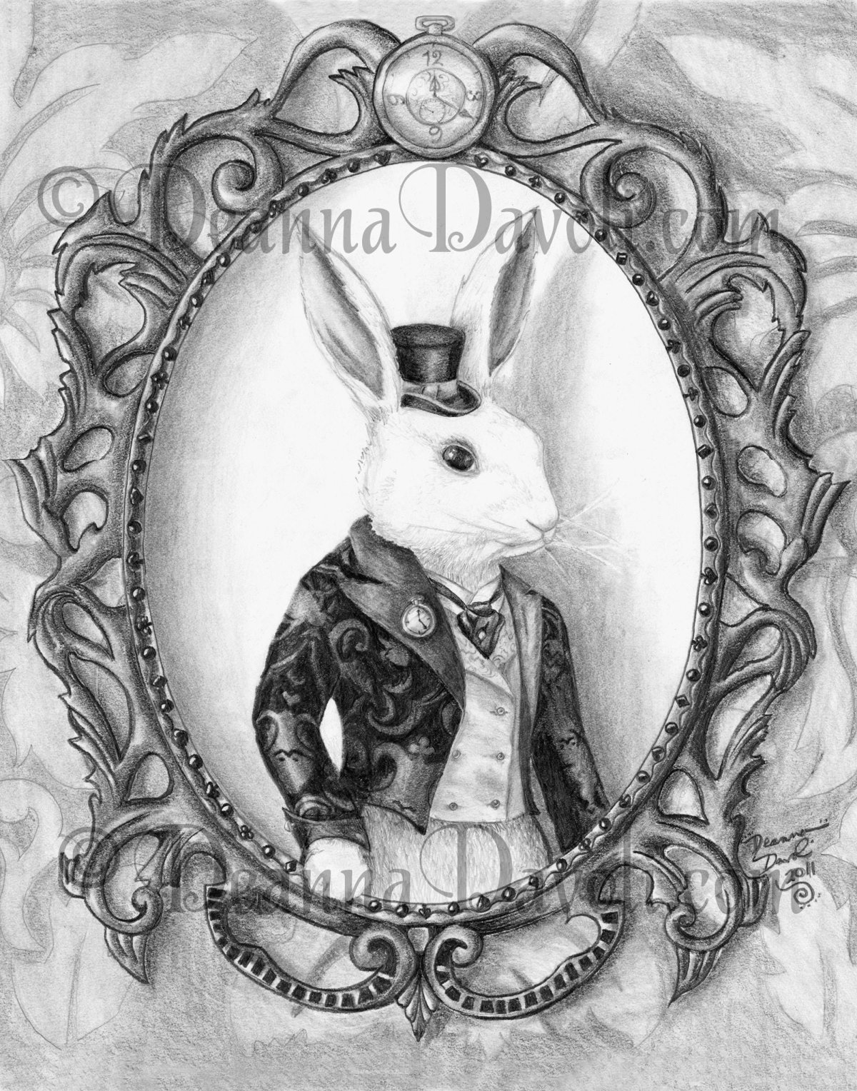 Заяц из Алисы в стране чудес вектор