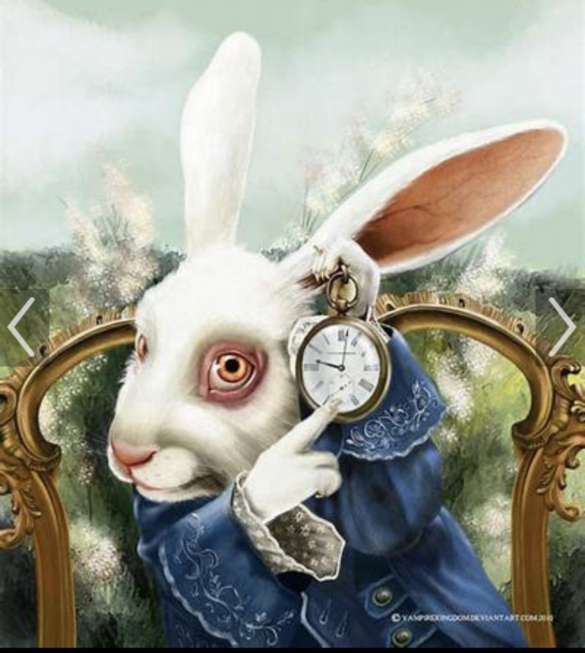 Алиса в стране чудес иллюстрации кролик