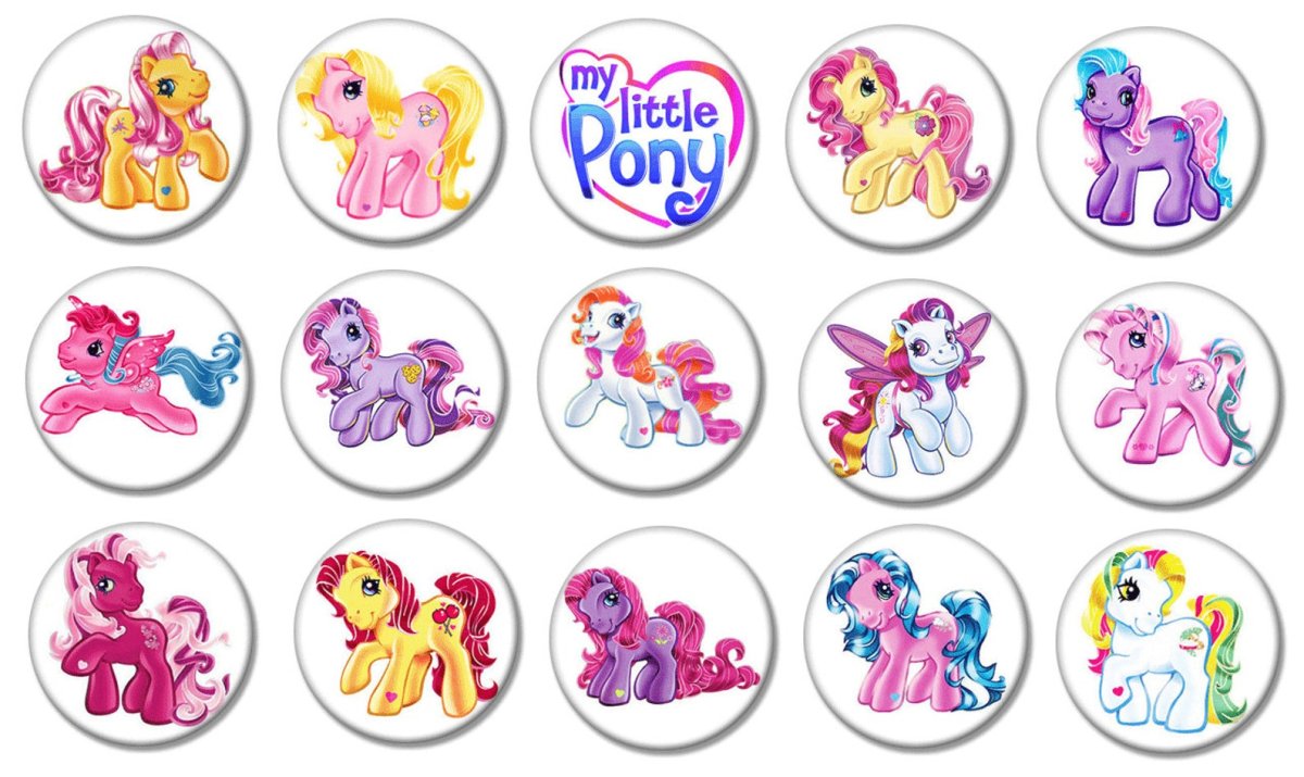 Наклейки пони