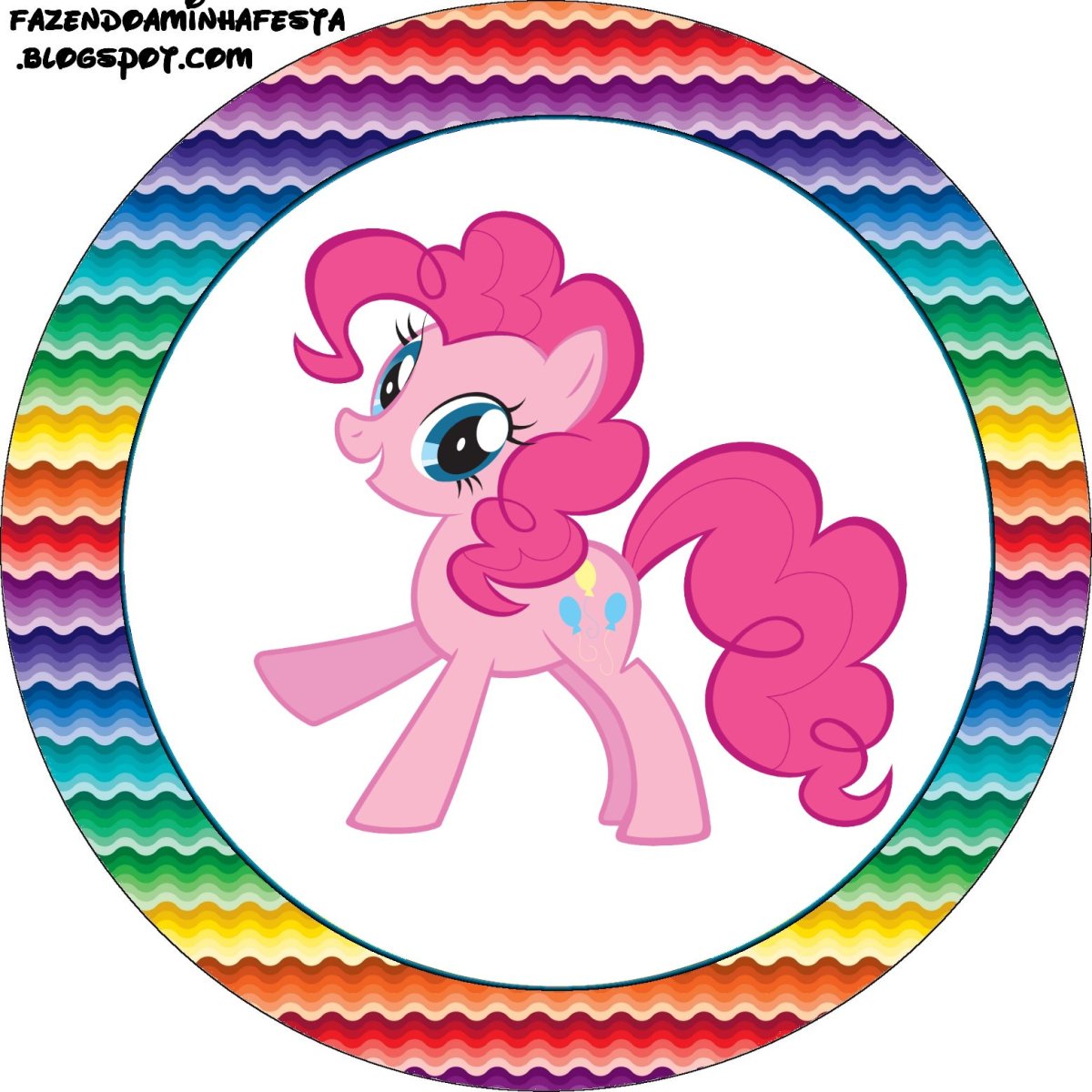 Пинки Пай круглая