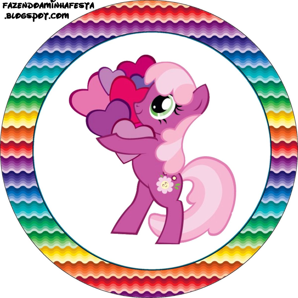 Пони на вафельной бумаге