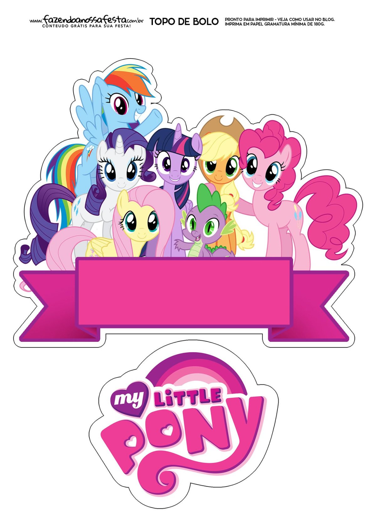 My little Pony Topper