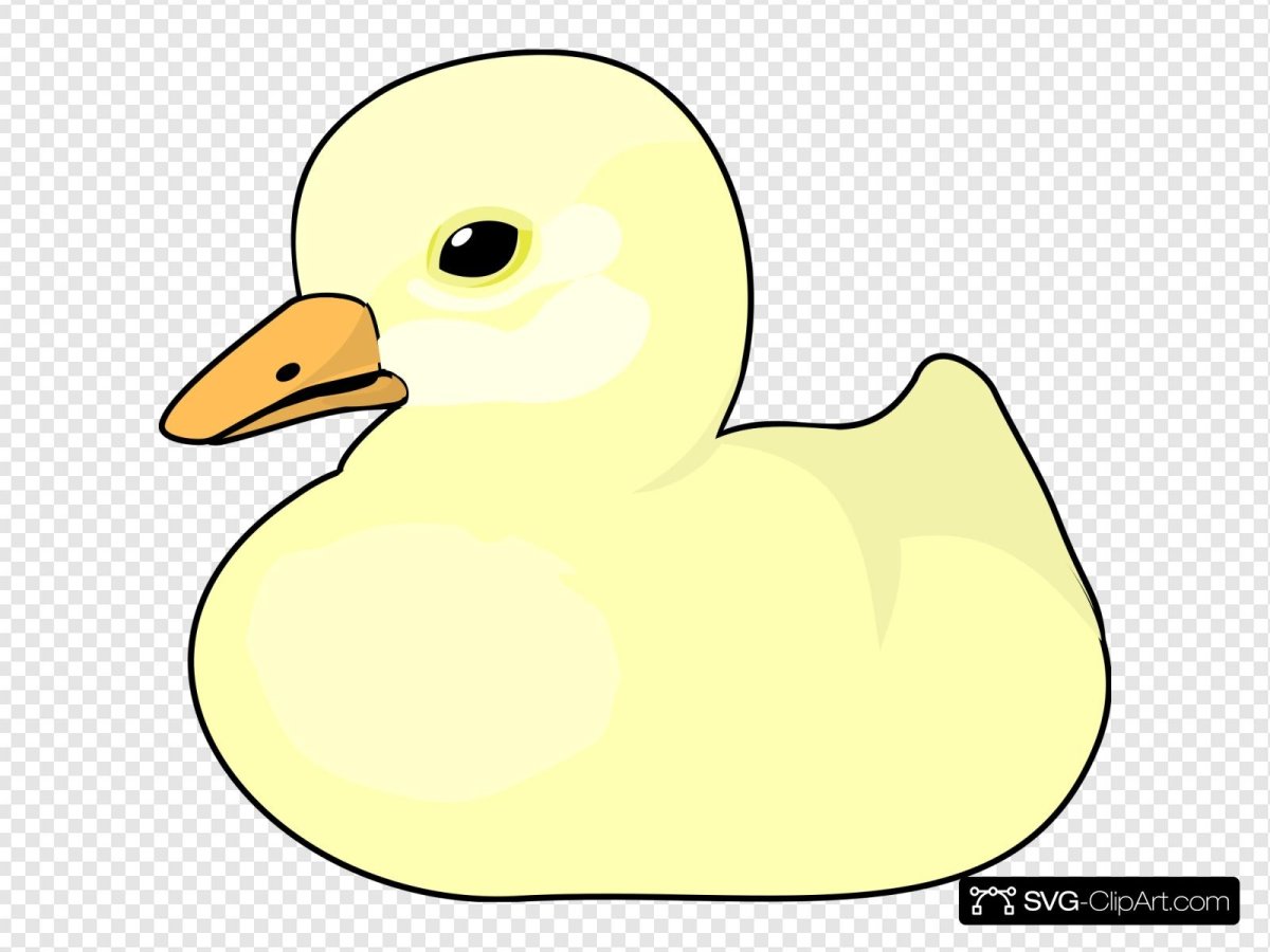 Нарисованная утка без фона