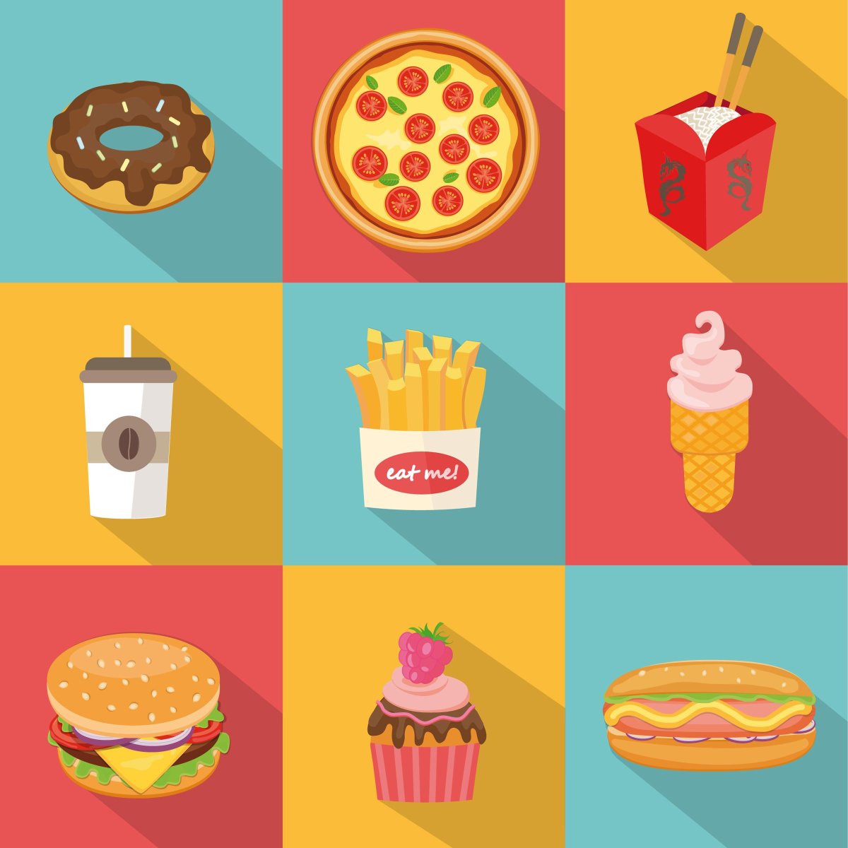 Знак для фаст фуда