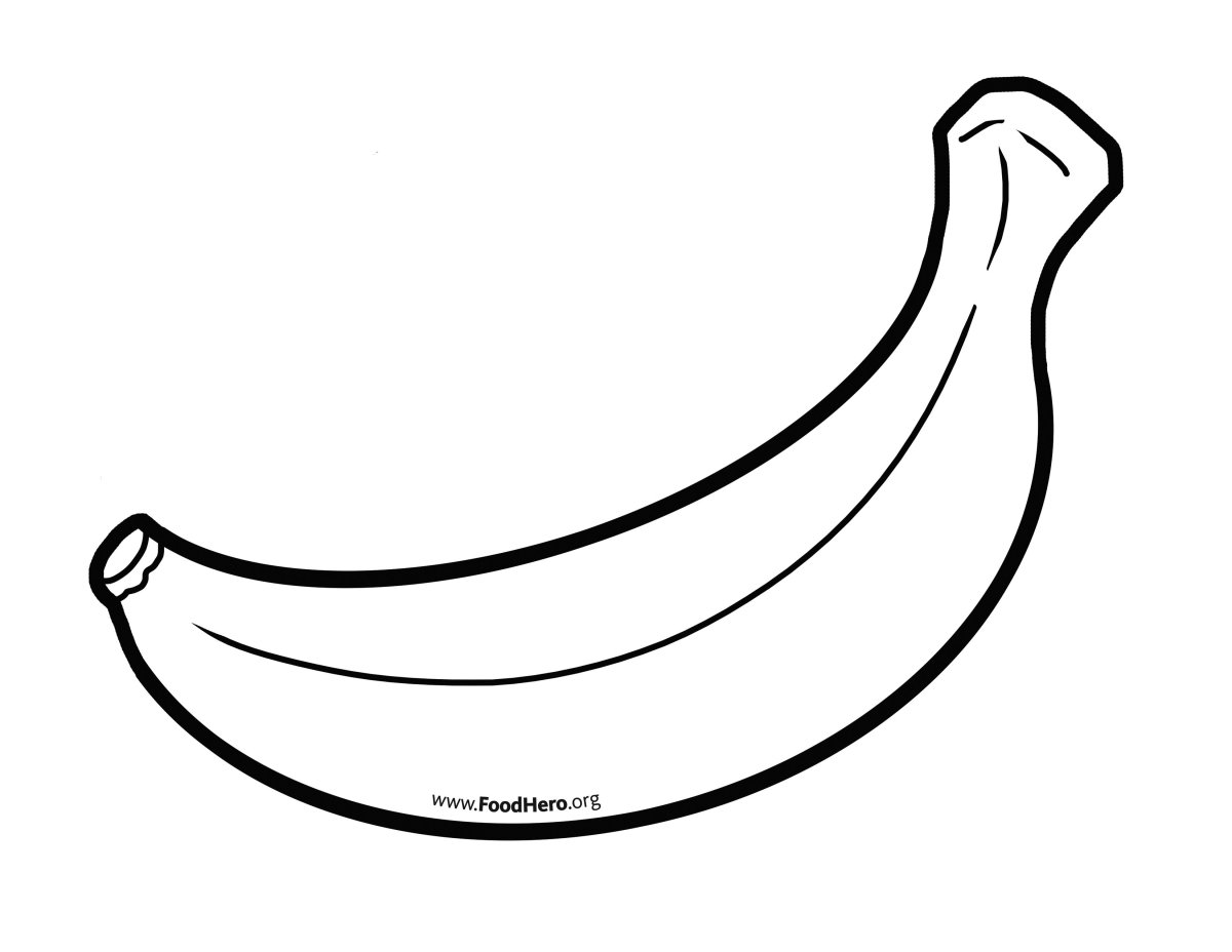 Банан без фона