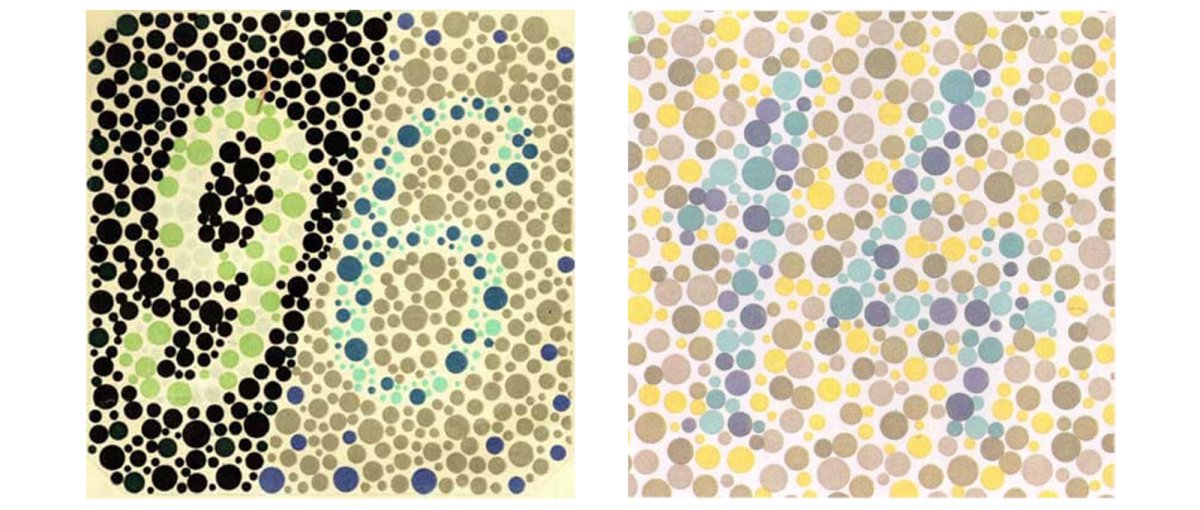 Тест на дальтонизм зеленый цвет