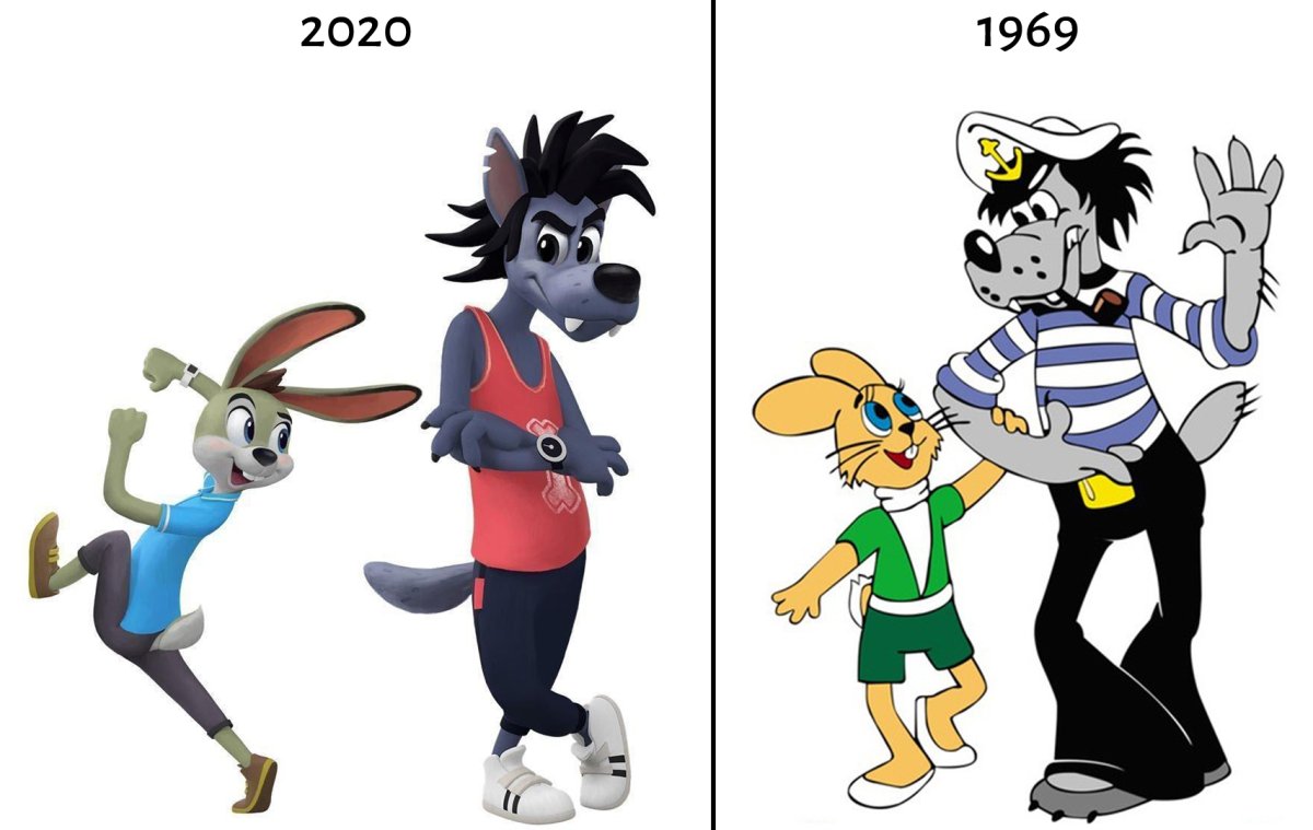 Ну погоди волк и заяц на корабле