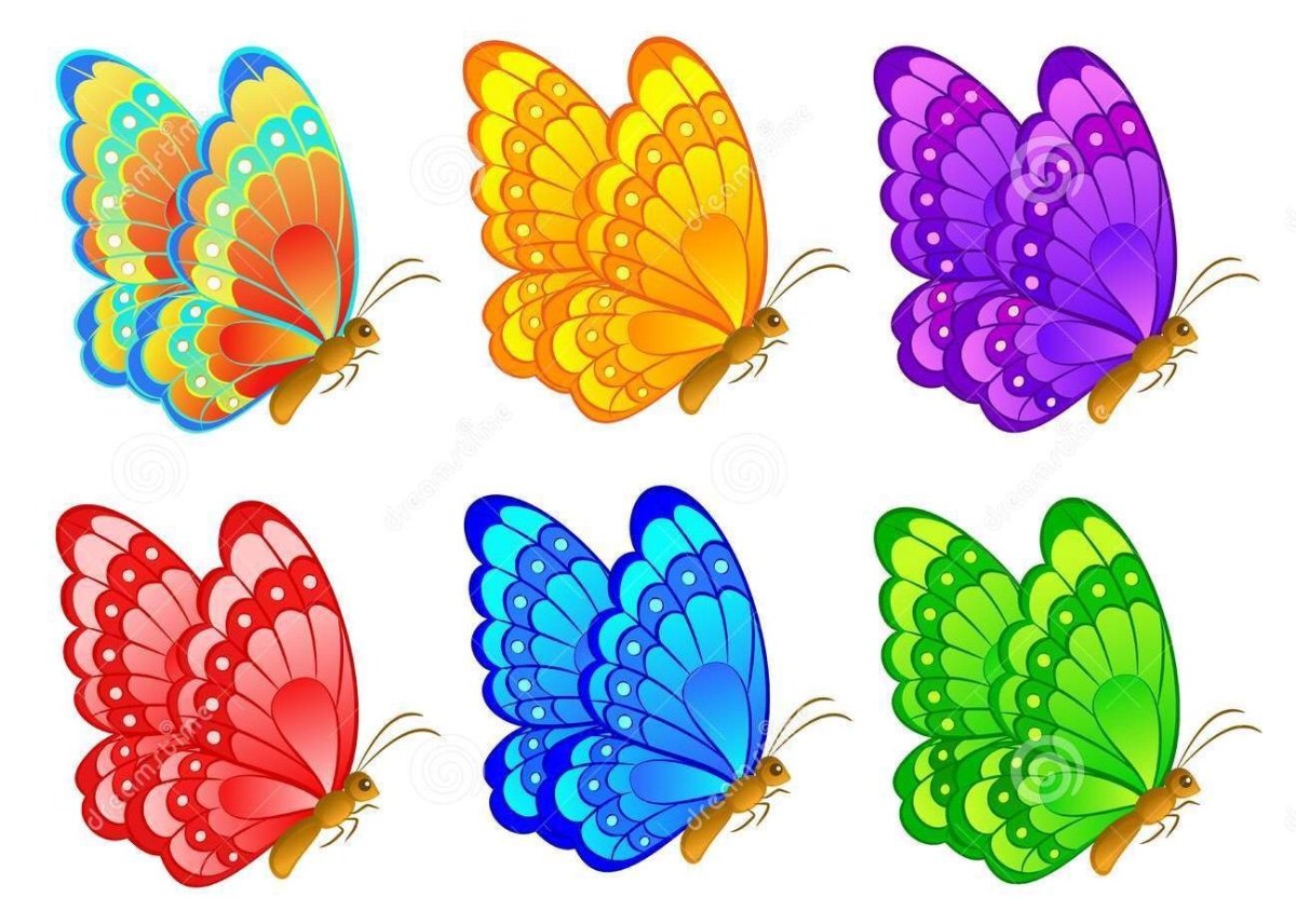 Наклейки на шкафы в саду бабочка сидит