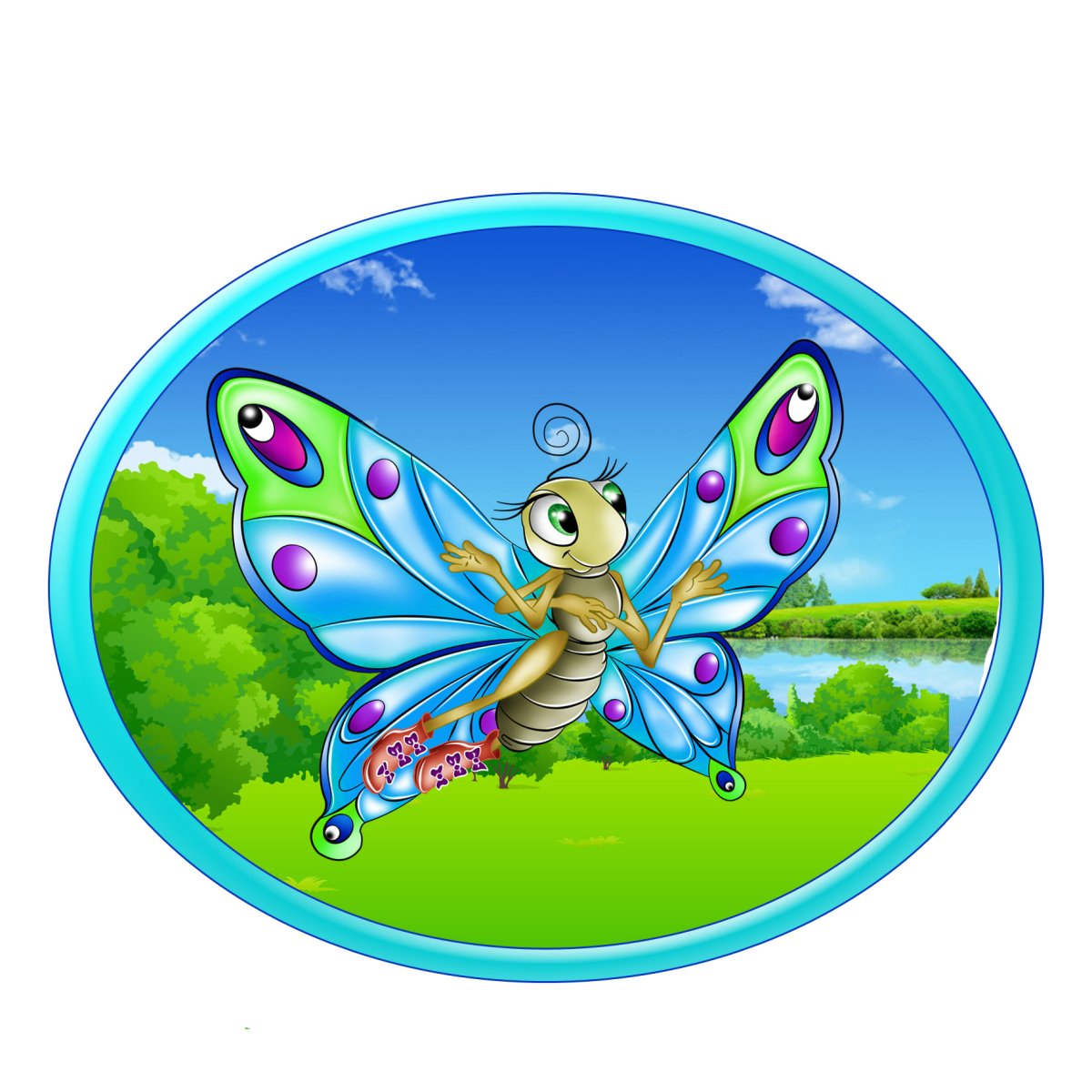 Бабочки разных цветов