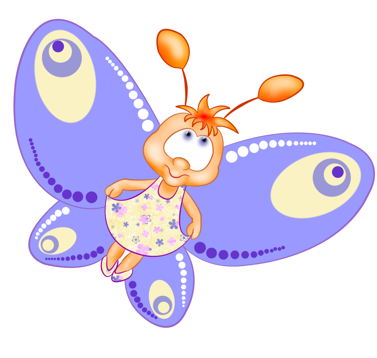 Пластилиновые заплатки бабочка