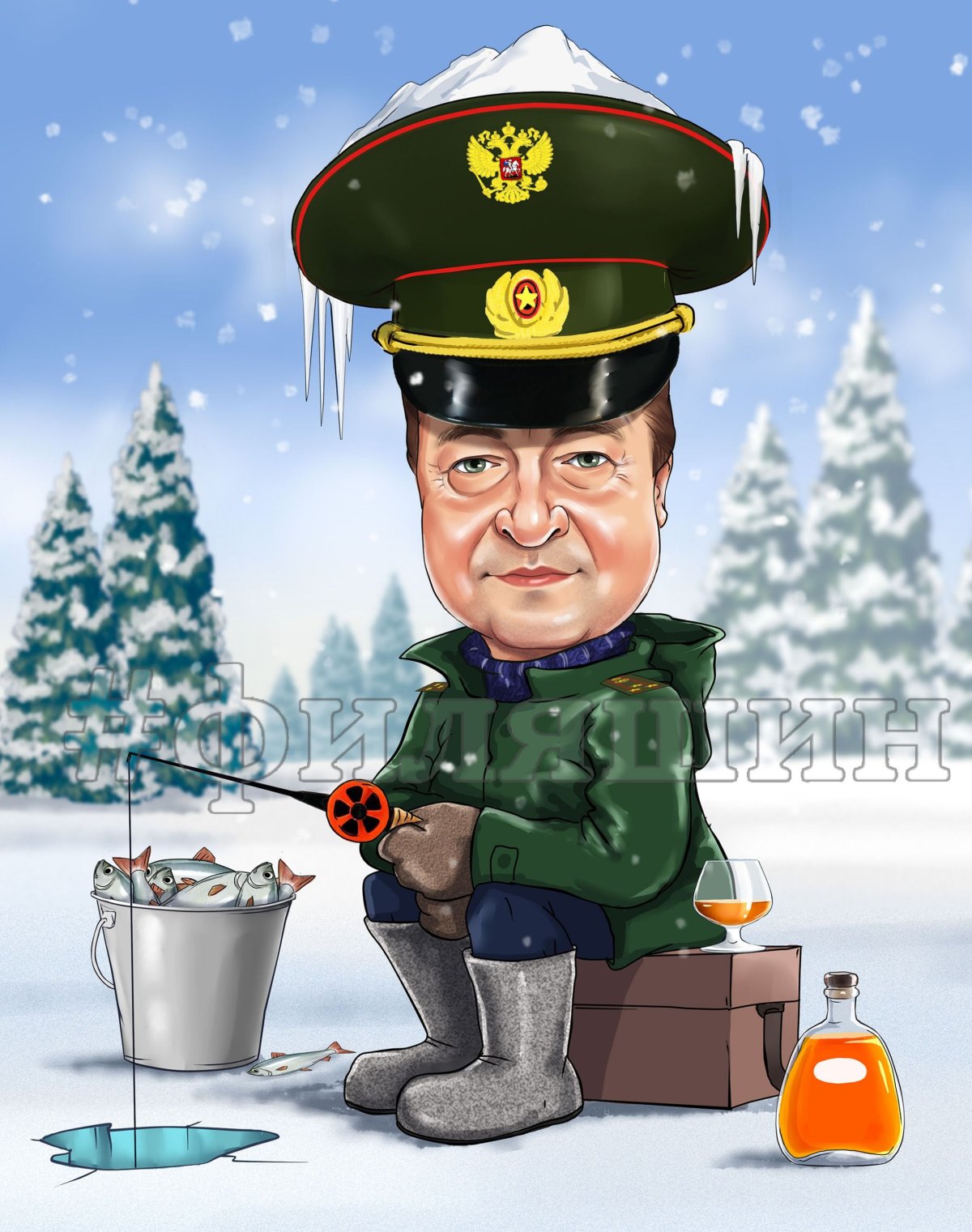 Шарж генерал