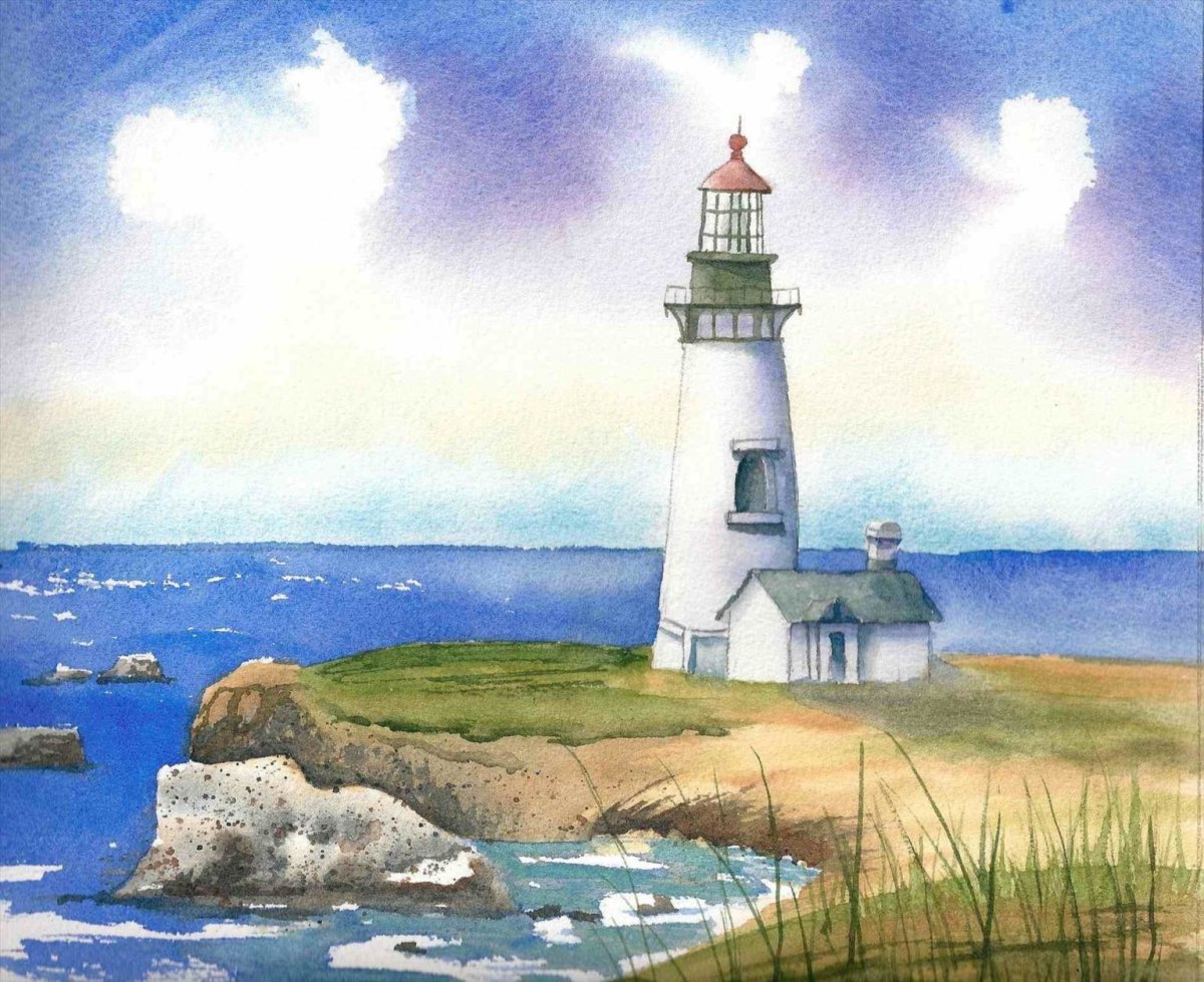 Маяк рисунок
