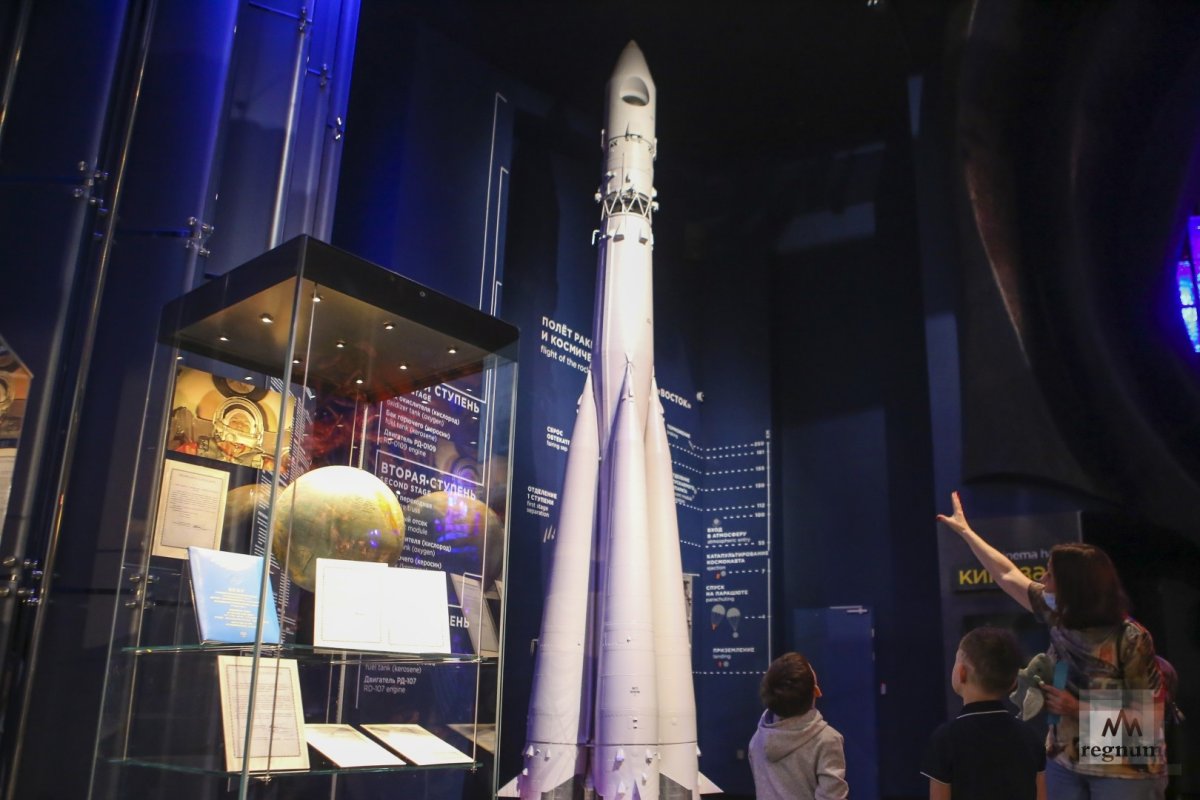Экспозиция музея космонавтики Москва
