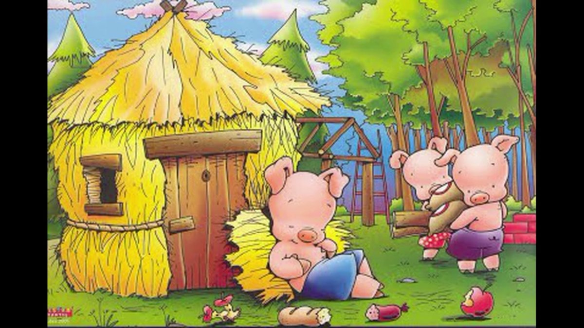 Кирпичный домик три поросенка