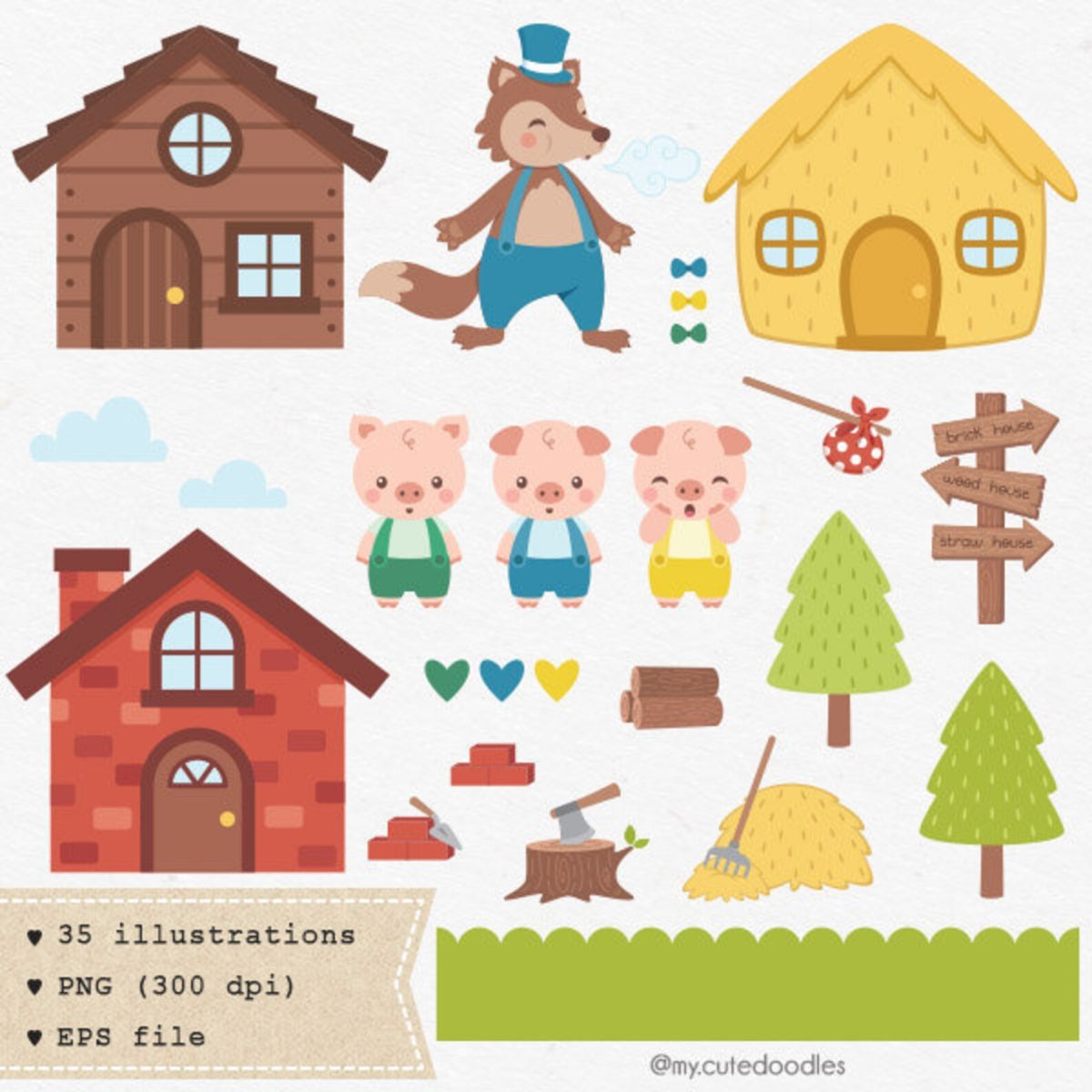 Соломенный домик поросенка