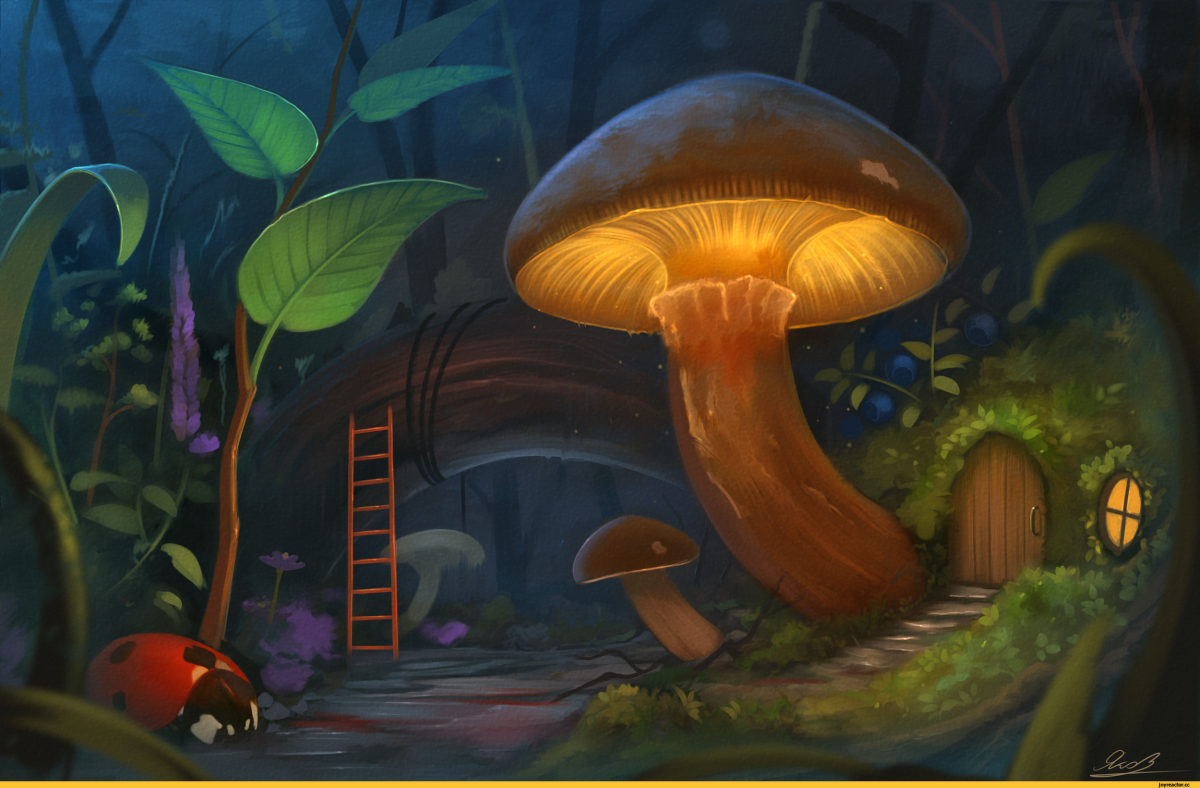 Волшебный сказочный гриб