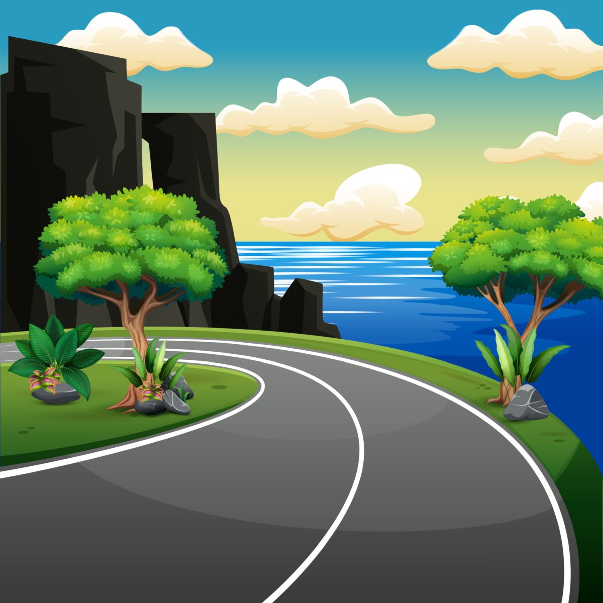 Дорога нарисованная