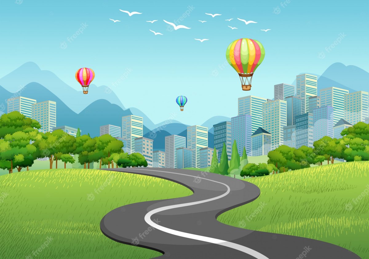 Фон дорога для детей