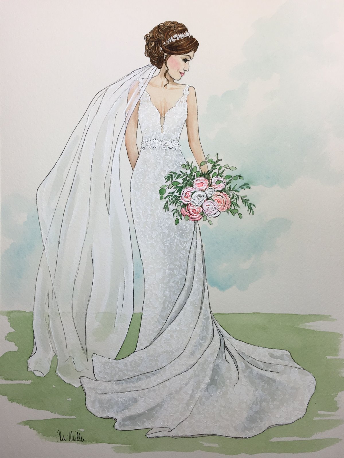 Невеста иллюстрация