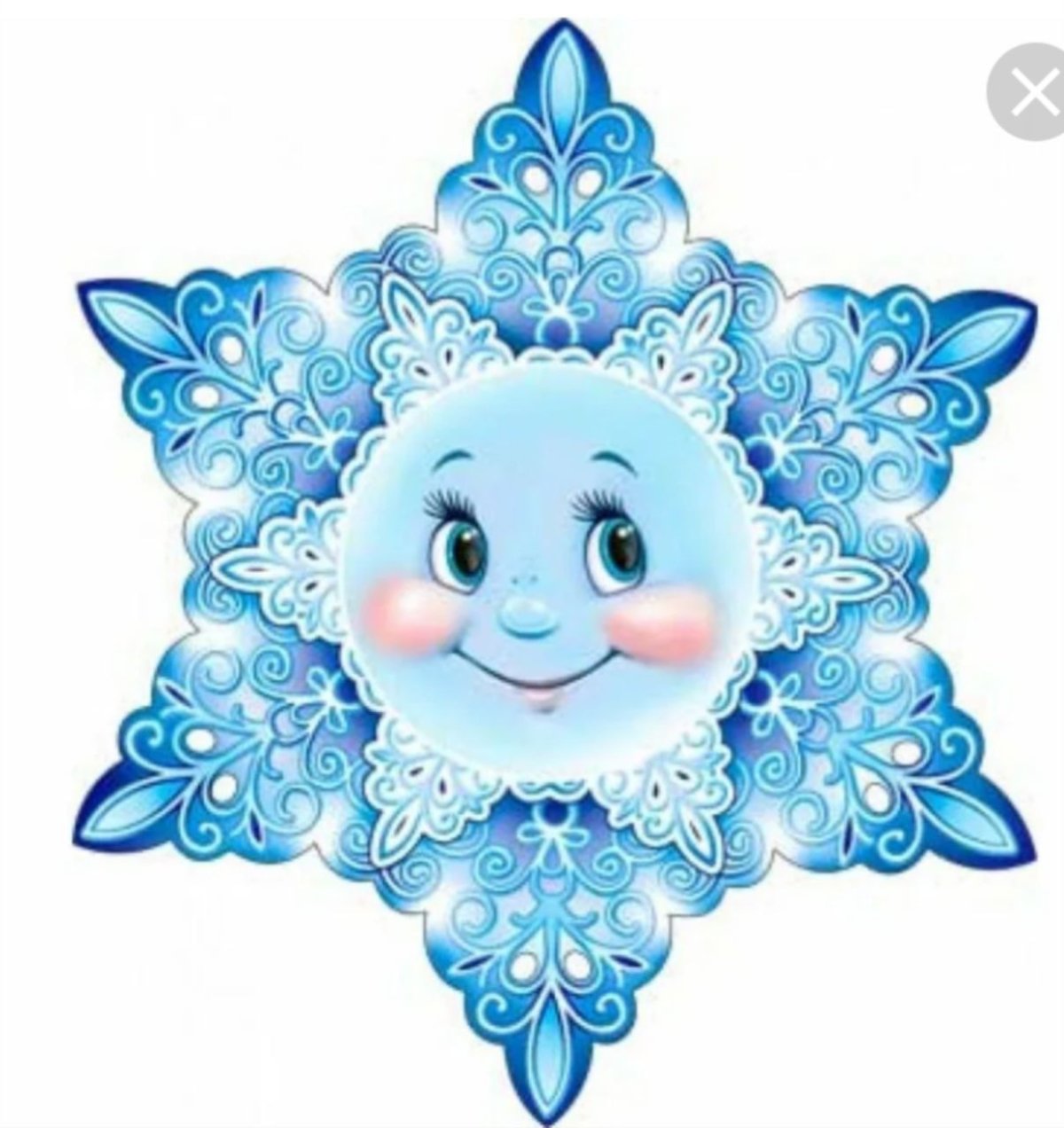 Снежинки на белом фоне