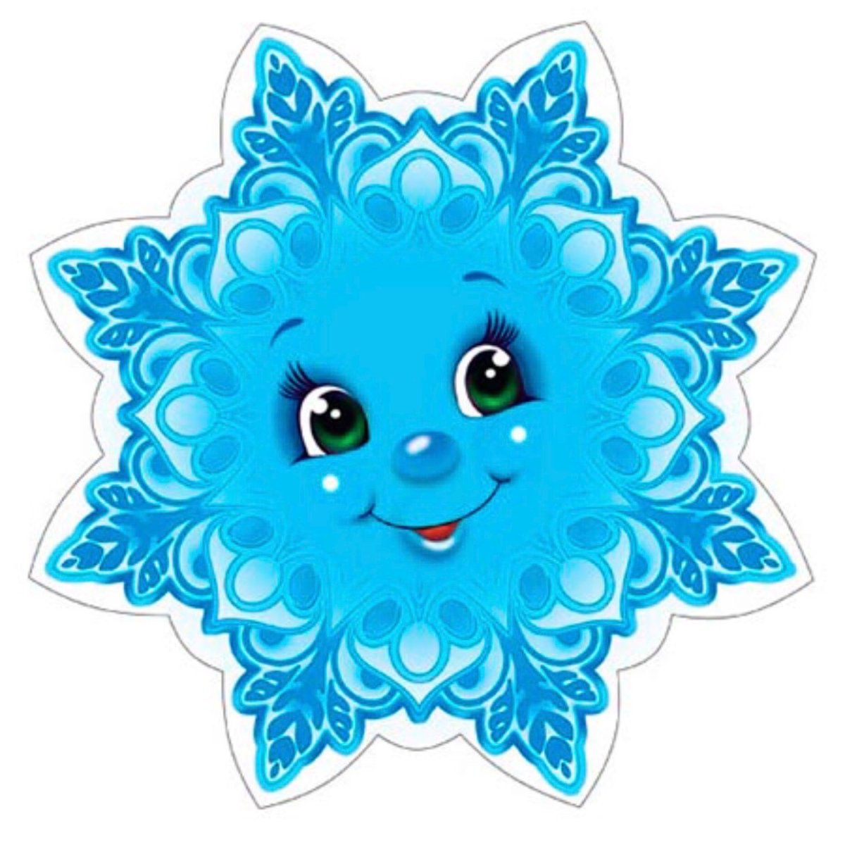 Снежинки на белом фоне