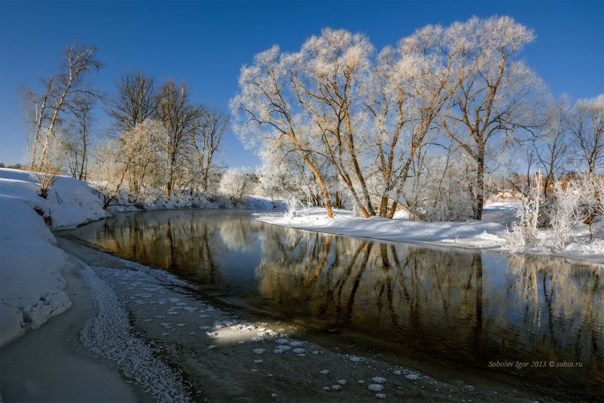 Зимний пейзаж январь