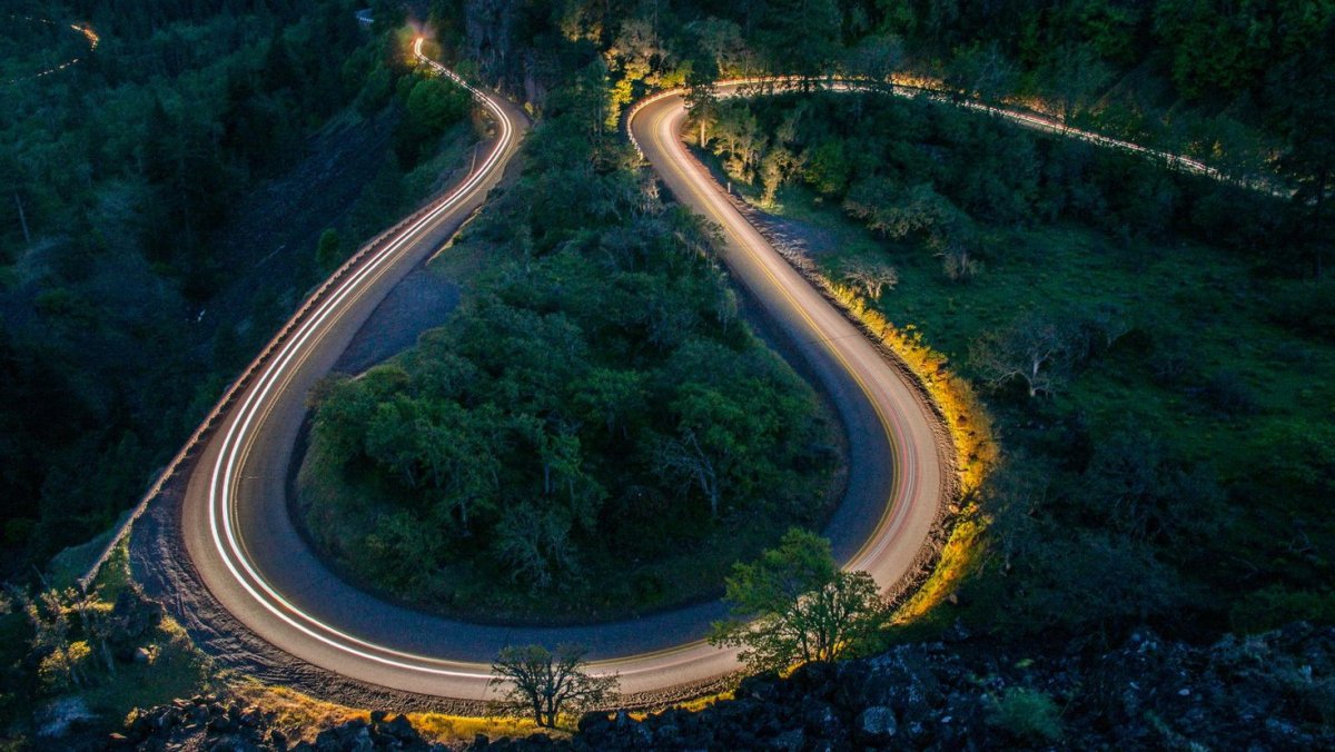 Горный серпантин