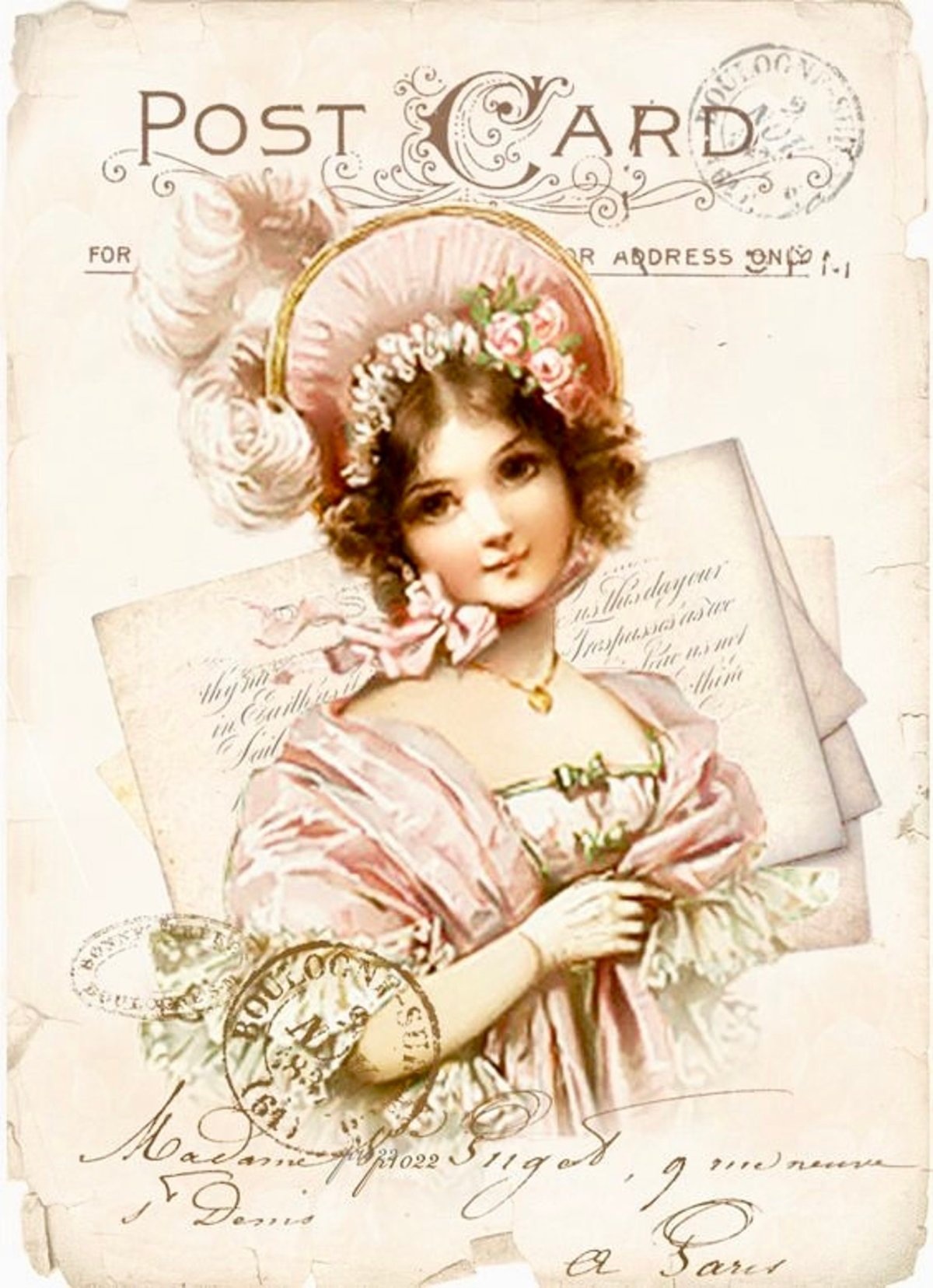 Девушка для декупажа