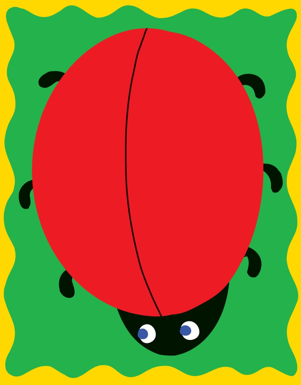 Божья коровка без точек