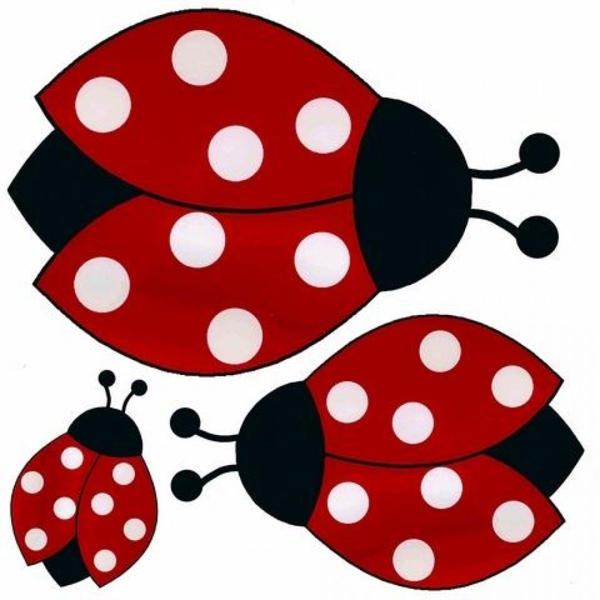 Раскраска Божья коровка для детей 3-4 лет