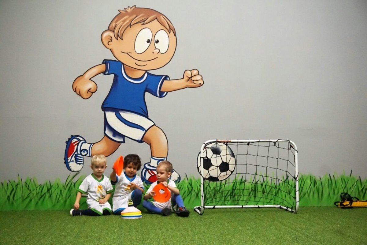 Картина футбол дети