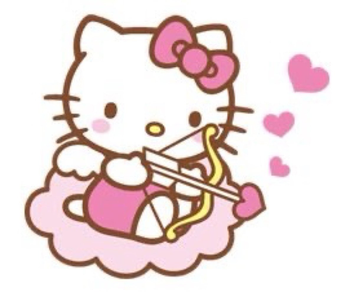 Стикеры курами Китти