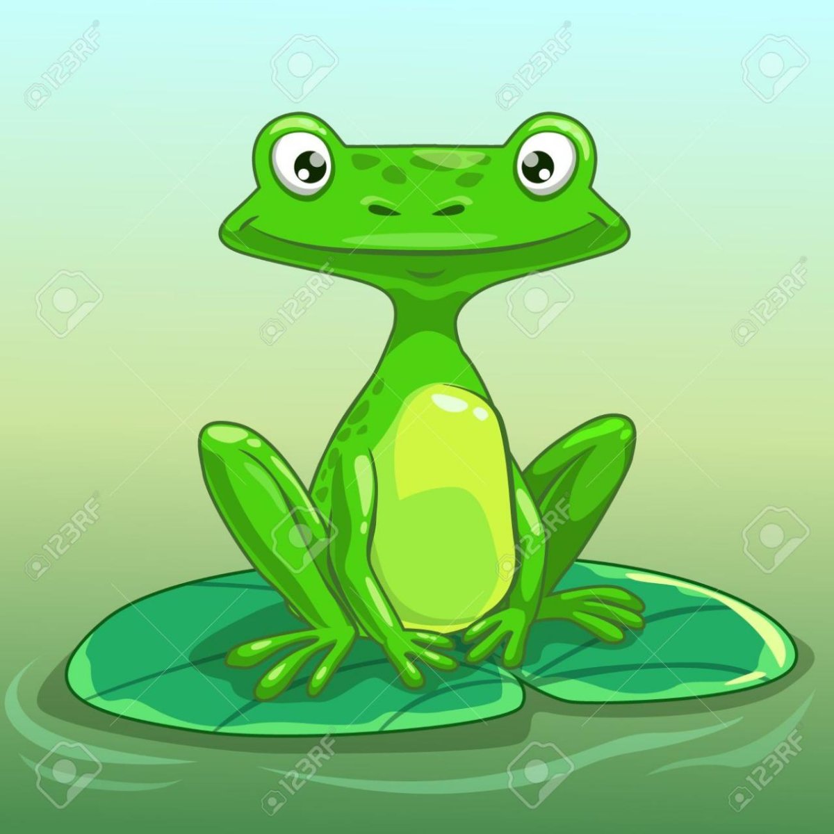 Лягушонок с открытым ртом